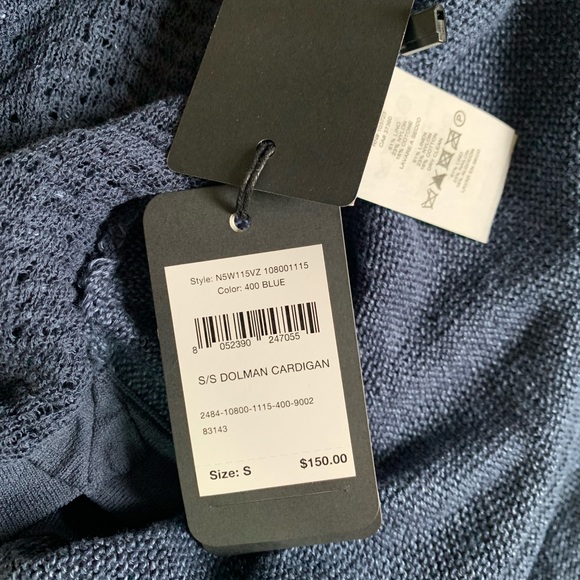 Armani Exchange NWT Navy Blue Cardigan - Picture 4 of 6